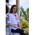 Embroidered blouse "Red Rose Mood"